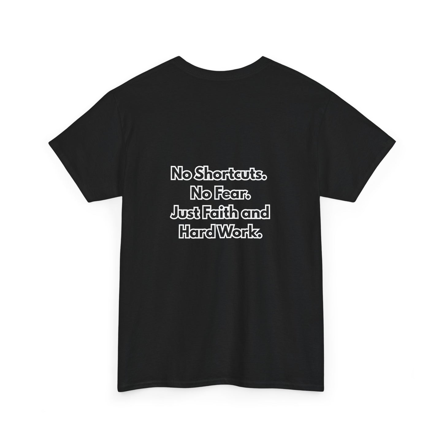 "GR1NDH4RD FA1THHARD" Unisex Tee (Black & White)