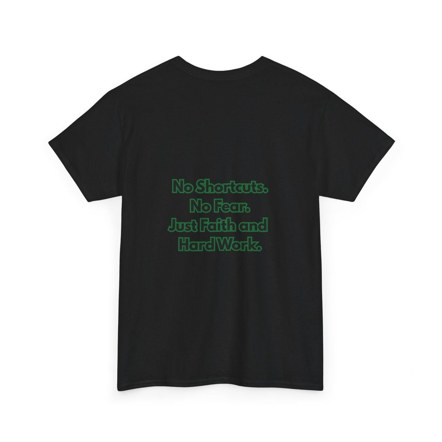 "GR1NDH4RD FA1THH4RD"- Unisex Tee (Black & Green)