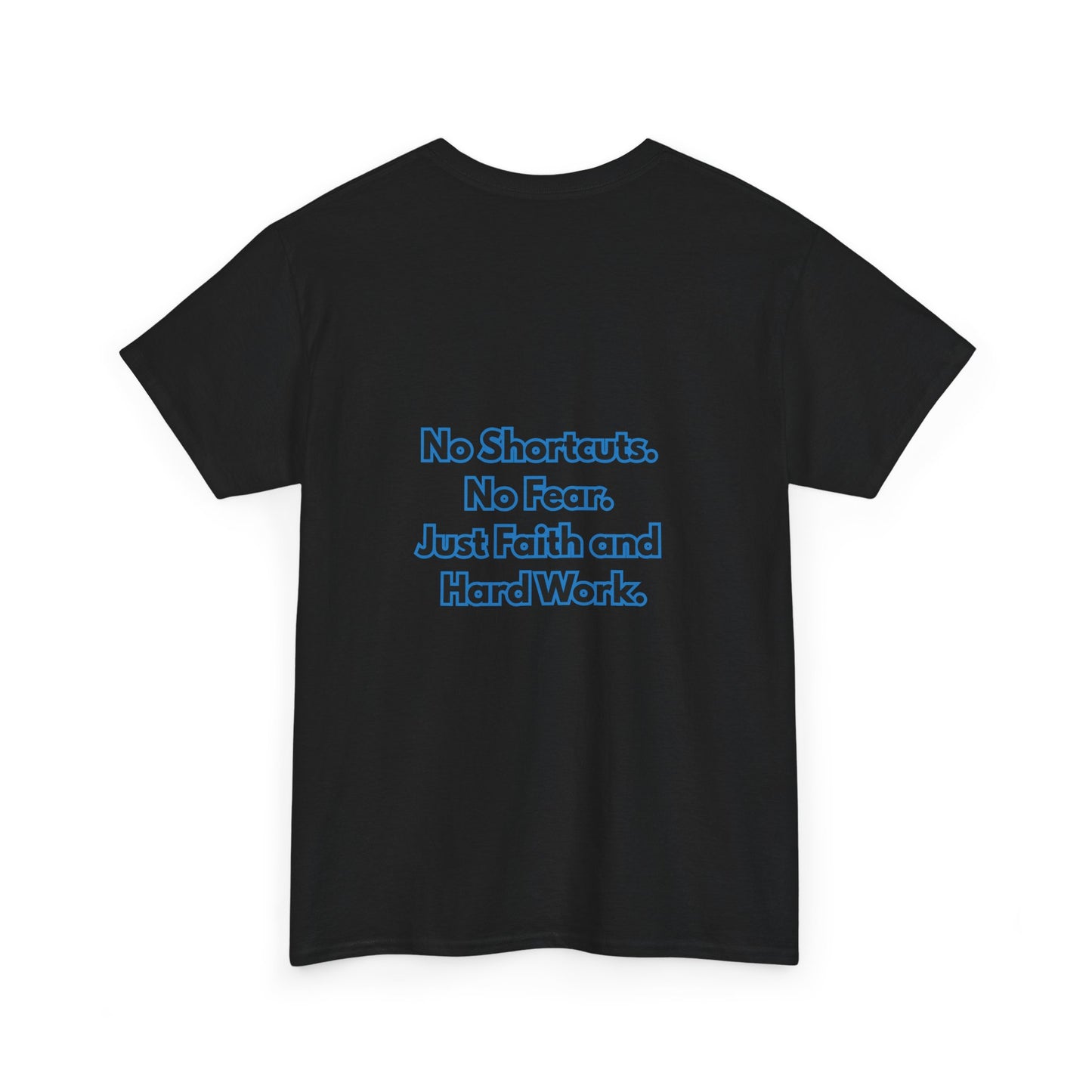 "GR1NDH4RD FA1THH4RD" Unisex Tee - Black & Blue