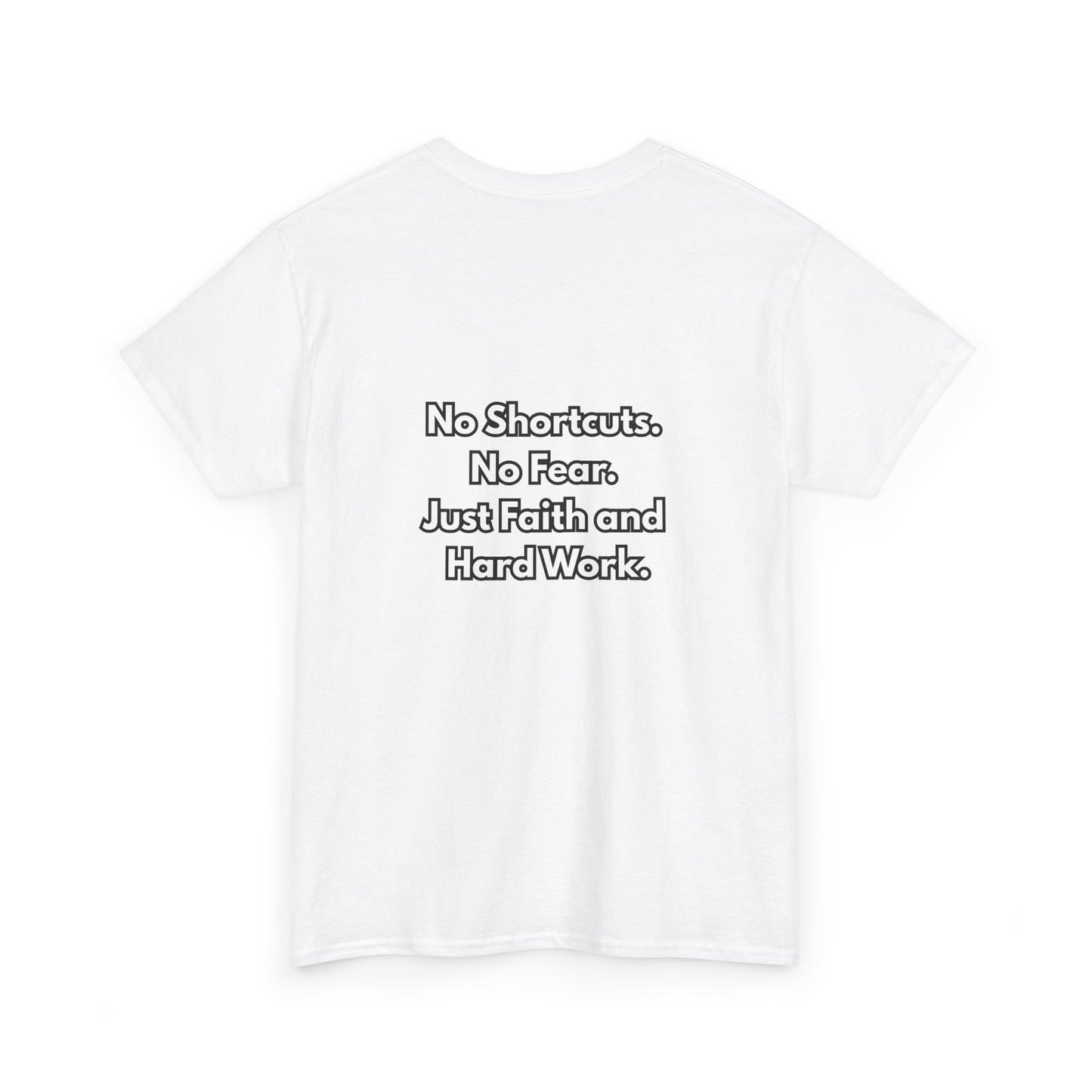 "GR1NDH4RD FA1THH4RD" Unisex Tee (White & Black)