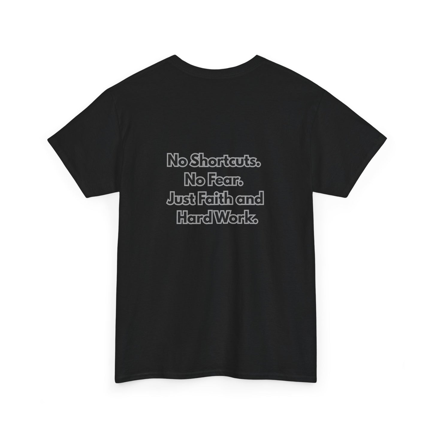 "GR1NDH4RD FA1THH4RD" Unisex Tee - Black & Grey