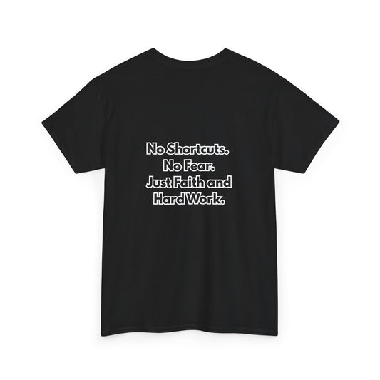 "GR1NDH4RD FA1THHARD" Unisex Tee (Black & White)