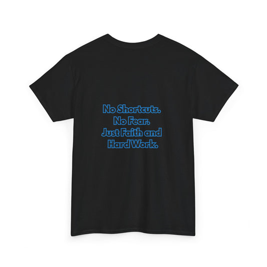 "GR1NDH4RD FA1THH4RD" Unisex Tee - Black & Blue