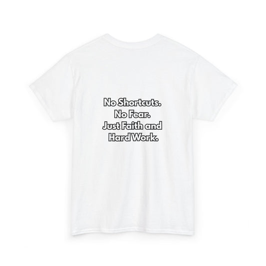 "GR1NDH4RD FA1THH4RD" Unisex Tee (White & Black)