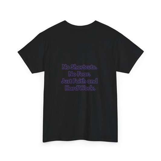 "GR1NDH4RD FA1THH4RD" Unisex Tee - Black & Purple