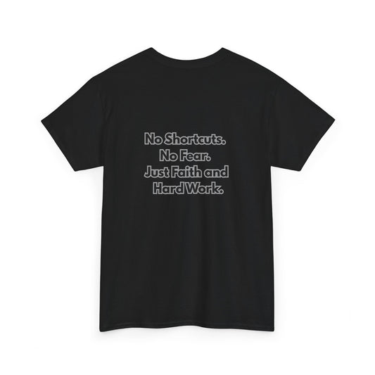 "GR1NDH4RD FA1THH4RD" Unisex Tee - Black & Grey